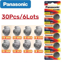 30Pcs Original Panasonic CR2032 CR2025 CR2016 CR1632 CR1616 CR1620 CR2450 CR2430 Lithium Battery CR2032 Batteria CR 2032