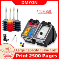 DMYON 123XL Ink Cartridge Compatible for HP 123 Deskjet 1110 2130 2132 2133 2134 3630 3632 3637 3638 4513 4520 4521 4522 Printer