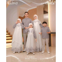 Sarimbit Ethica Ladiva Bow Grey/Sarimbit Ethica Terbaru 2026/Best Seller/Original