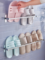 浴室不銹鋼拖鞋架創意衛生間免釘拖鞋架子墻壁架掛拖鞋掛架簡易裝