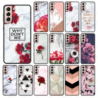 Red Rose Power Girl Marble Phone coque For samsung galaxy S24 ULTRA S23PLUS S21 S20fe S20ULTRA S21Fe S22PLUS S23ULTRA case