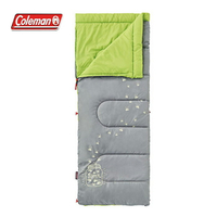 【露營趣】Coleman CM-22259 夜光型萊姆綠兒童睡袋/C7 纖維睡袋 中空纖維 全開信封式