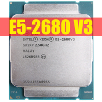 In Xeon E5 2680 V3 Processor SR1XP 2.5Ghz 12 Core 30MB Socket LGA 2011-3 CPU E5 2680V3 CPU E5-2680V3
