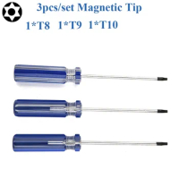 Screwdriver Torx T8 &amp; T9 &amp; T10 Precision Magnetic Security Screwdriver For Xbox-360/ PS3 Security Hole Repair Opening
