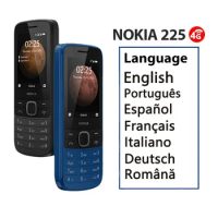 New Original Nokia 225 4G Mobile Phone Multilingual 2.4 Inch Dual SIM Cards Bluetooth FM Radio 1150mAh Feature Mobile Phone