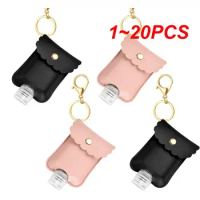 60ml Portable Hand Sanitizer Gel With Holster Keychain Sub-Bottle Travel Refillable Plastic Alcohol/Hand Sanitizer