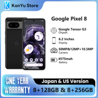 Brand New JP And US Google Pixel 8 Google Tensor G3 4575 mAh 128GB &amp; 256GB OLED Android 14 27W wired IP68 water resistant 5G