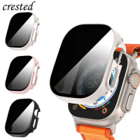 Anti-Spy Screen Protector for Apple Watch ultra 49mm case Tempered Glass Private Cover iWatch series 8 SE 7 6 44mm 40mm 45mm 41