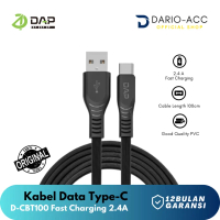 DAP Kabel Data Android Type C 100cm Fast Charging 2.4A Garansi 1 Tahun D-CBT100