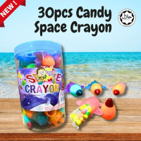 γMakanan Ringanγ 30pcs x 9g Sanwa Space Crayon Candy / Gula-gula
