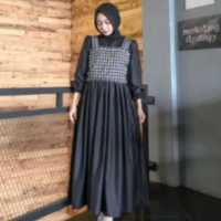 TERMURAH! Mahira Dress Dan Rompi Fashion Wanita Lengan Panjang Premium