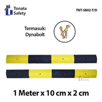 Rubber Speed Bump Kecil / Polisi Tidur Karet 100 * 10 * 2 DENGAN DYNABOLT