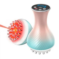 新品電動經絡刷全身通用加熱揉腹儀微電流疏通經絡刮痧按摩儀器