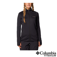 Columbia哥倫比亞 女款-鈦 Omni Heat 柔暖刷毛快排立領外套-黑色 UAR08850BK/IF
