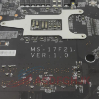 MS-17F21For MSI GF75 Thin 9SC MS-17F21 Laptop Motherboard With i5-9300H i7-9750H CPU GTX1050MTI GTX1650 GTX1650TI 4GB Video Card