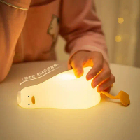 Lying Flat Duck Night Light Internet Celebrity Hot Item Tap Light Creative Night Light Dormitory Bed