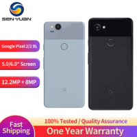 Original Google Pixel 2XL 4G Mobile Phone 6.0'' NFC 4GB RAM 64GB/128GB ROM Cellphone 12.2MP+8MP Camera GPS Android Smartphone
