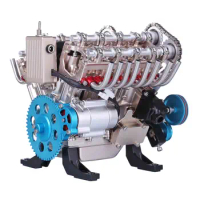 500+Pcs DIY V8 Engine Model Metal assembly kit Decoration Teaching Mechanical car engine science physics toy gift