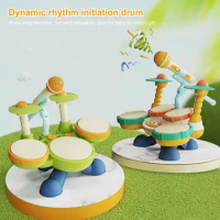 Baby Drum Set Toys Educational Kids' Drum Toy Set for Safe Musical Exploration Curiosity Stimulation Gift for Boys for Kids