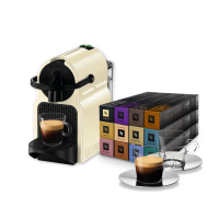 【Nespresso】登記贈15%mo幣！膠囊咖啡機 Inissia(探索禮盒120顆迎新會員組/送禮/入厝/義式/隨身)