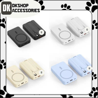 F SẠC DỰ PHÒNG DKSHOP KHÔNG DÂY 5000MAH/10000MAH  HỖ TRỢ NHIỀU DÒNG MÁY, 2 DÂY TÍCH HỢP, SẠC NHANH, 