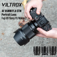 VILTROX 85mm F1.8 for Nikon Z Fuji X Sony E Lens Auto Focus Portrait Lens Full Frame for Fujifilm XF Mount Camera XT4 Z6 Z7