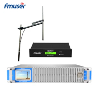 FMUSER 1000W 1KW FM Broadcast Transmitter+FU-DV2 Antenna+Cable Set With Digital RDS Encoder Radio Data System Encoder For FM Rad