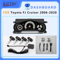A set For Toyota FJ Cruiser Digital Cluster Virtual Cockpit Linux Dashboard Instrument Speed Meter Car Radio Player
