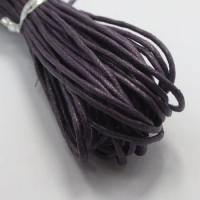50 Meters Dark Purple Waxed Cotton Beading Cord 1.5mm Macrame Jewelry String