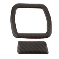 Carbon Fiber Storage Box Switch Glover Frame Cover for audi A4L 17-18