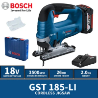 Bosch GST 185-Li 18V Electric Brushless Cordless Jigsaw Multifunctional Jig Saw Machine Pulling Saw Household Power Tool