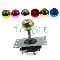 1PCs 35mm Round Plating Top Ball Head for SANWA Joystick Arcade Game Handle Replacement Rocker Ball Head Pandora Game console