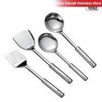 GM Bear Spatula Set Stainless Isi 4pcs 1092 - Spatula Sutil Utensil Stainless Steel