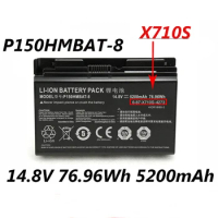 X710S P150HMBAT-8 14.8V 76.96Wh Laptop Battery For Clevo P170 P170SM P170EM P170HM P170HM3 P170SM-A For Hasee K670D-i7 Series