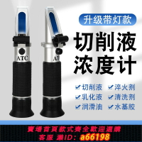 【台灣公司 可開發票】切削液濃度計乳化液濃度檢測儀手持折光儀清洗劑測量儀高精度帶燈