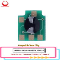 Compatible For Hp Color LaserJet 4730 4730mfp 4730xmfp Laser Printer Or Copier Cartridge Toner Reset Chip Q6460 Q6461 Q6462
