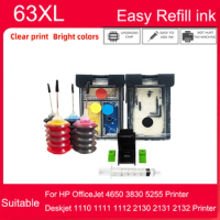 einkshop 63XL Ink Cartridge Replacement for HP 63 XL Ink Cartridge for Deskjet 1110 1111 1112 2130 2131 2132 Printer
