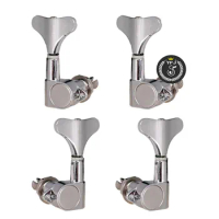 2L2R For Ibanez Bass Guitar Tuners Tuning Pegs Closed Keys Machine Heads Silver Guitars Accessories