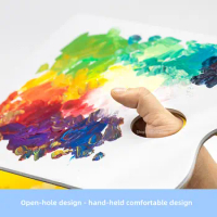 Beginner Disposable Shaped Palette Paper Gouache Palette Student Acrylic Paint Plastic Watercolor Paint Palette Tool Board