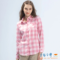 EverSmile 幸福台灣 女鍺紗彈性磨毛格紋襯衫-合身(升溫保暖、遠紅外線、抗靜電、消臭、襯衫外套)