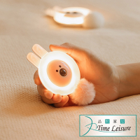 Time Leisure 充電式磁吸造型LED智能感應燈 兔子白