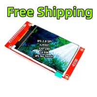 No Freight 2.8 Inch SPI IPS TFT Display Module No Touch Super DIY Consumer Electronics 4 Wire SPI Interface ILI9341 320*240