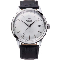 ORIENT 東方錶 官方授權 DATEⅡ系列 日期顯示錶腕錶 皮帶款 銀色-男錶(RA-AC0M03S)38.4mm