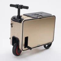 High-end electric suitcase can ride instead of walking, adults can board the plane, and the 20-inch pull rod can be recharged.