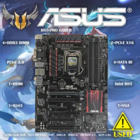 Original Asus B85-PRO GAMER Desktop Motherboard B85 Socket LGA 1150 i7 i5 i3 DDR3 32G SATA3 USB3.0 ATX 100%