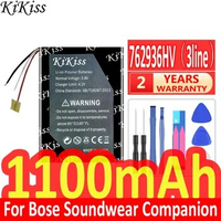 1100mAh KiKiss Powerful Battery 762936HV (762936 3line) For Bose Soundwear Companion QuietComfort Earbud Headset