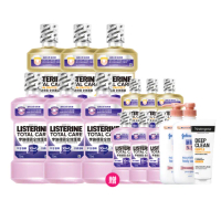 【Listerine 李施德霖】全效護理除菌無酒精配方/全效護齦漱口水(750mlx6贈250mlx6)