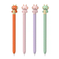 Silicone Stylus Cover New Anti-fall Cute Silicone Case Accessories Cartoon Protective Sleeve for Apple Pencil 2