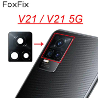 Rear Back Camera Lens Glass Replacement For vivo V21 5G Camera Glass Cover With Adhesive Sticker V21 V2066 V2108 V2050