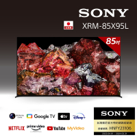 【SONY 索尼】BRAVIA 85吋 4K HDR Mini LED Google TV顯示器 XRM-85X95L